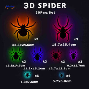 spooklight lamp 3d spin led 30 stuks set halloween decoratie www.middo.nl