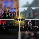 spooklight lamp halloween feest decoratie met vleermuizen www.middo.nl