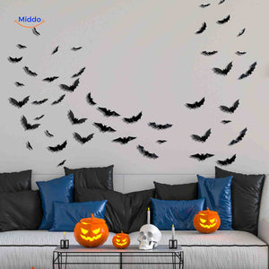 spooklight lamp halloween muurdecoratie met vleermuizen en led www.middo.nl