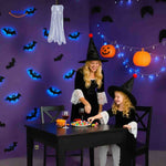 spooklight lamp halloween witches met vleermuis led muurdecor www.middo.nl