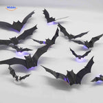 spooklight lamp vleermuizen met led licht op tafel halloween www.middo.nl