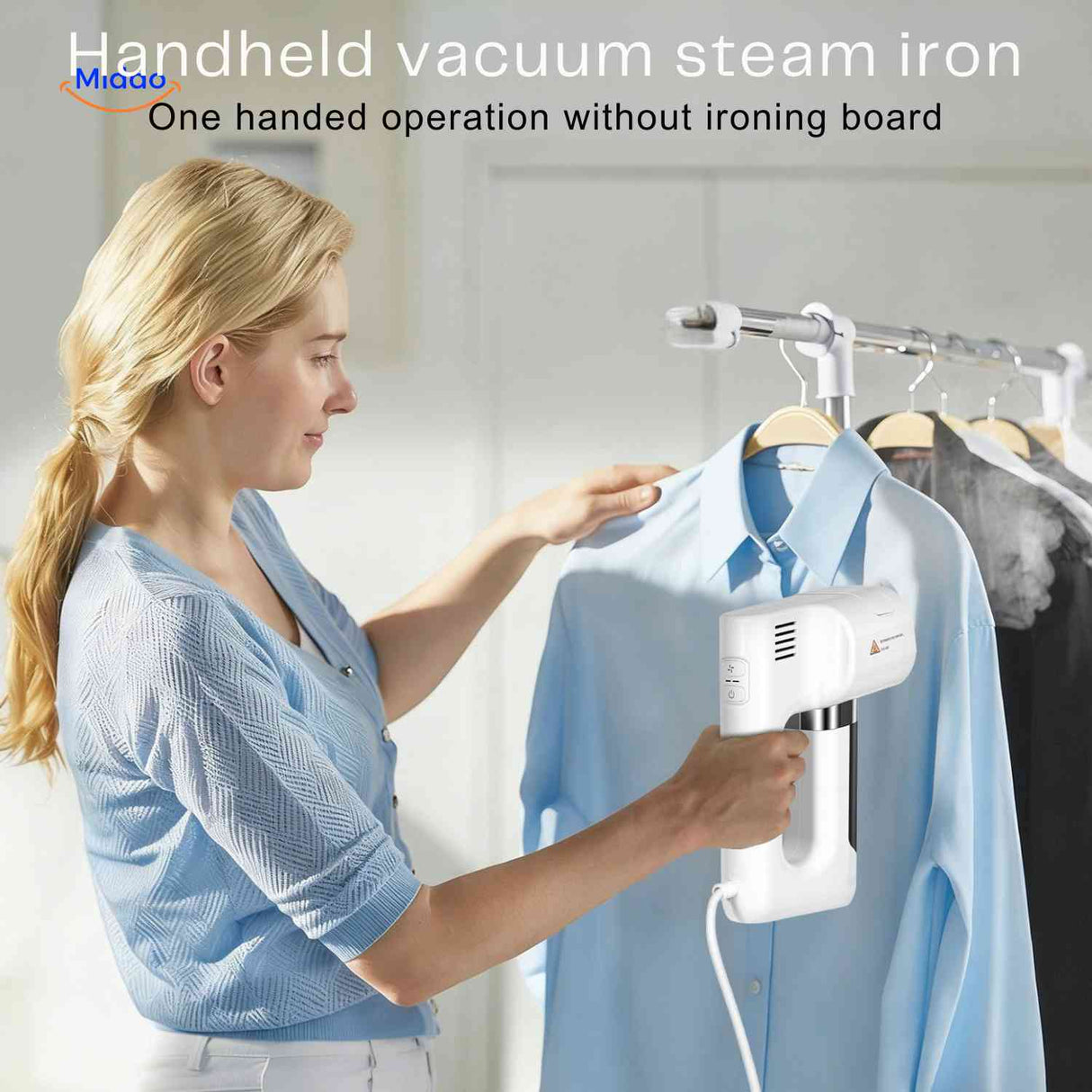 steamix strijkijzer handheld vacuum steam iron geen strijkplank nodig www.middo.nl