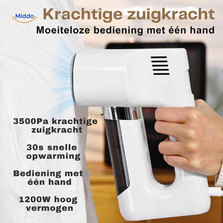 steamix strijkijzer krachtige zuigkracht 3500pa stoomstrijkijzer www.middo.nl