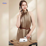 steamova strijkijzer draagbaar stoomapparaat voor hangkleding www.middo.nl