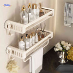 storiva rek tweelaags creme rek met verzorgingsproducten www.middo.nl