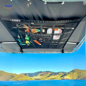 storixa netbag boot daknet met visgerei en opslagruimte www.middo.nl
