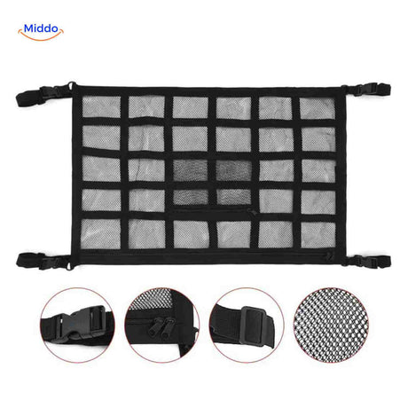 storixa netbag daknet met multivakjes en gespen www.middo.nl