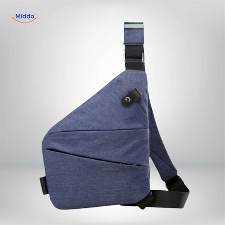 stratos borsttas blauw duurzame en lichte schoudertas www.middo.nl