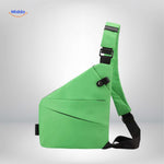 stratos borsttas lichtgroen minimalistische unisex schoudertas www.middo.nl