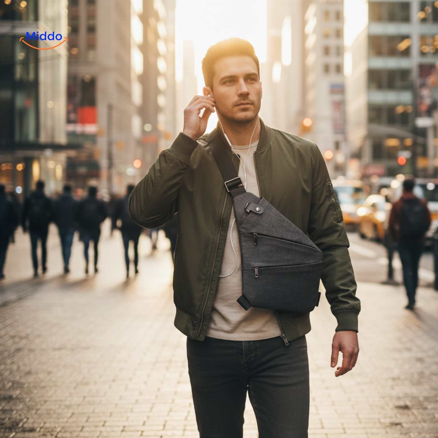 Stratos™ Borsttas | Lichtgewicht, verstelbare unisex sling bag