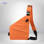 stratos borsttas oranje stijlvolle unisex schoudertas www.middo.nl