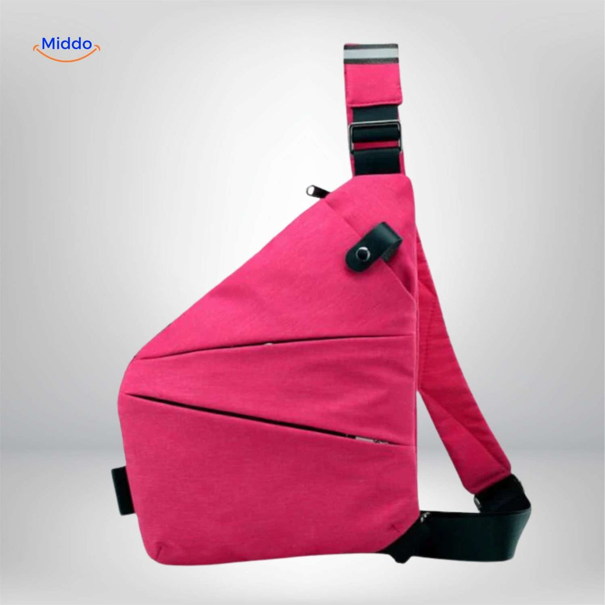 stratos borsttas roze compacte crossbody tas www.middo.nl