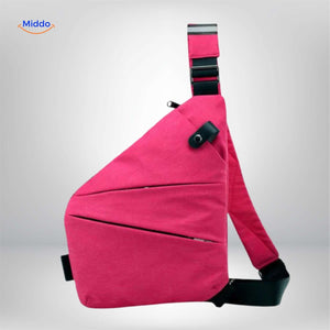 stratos borsttas roze compacte crossbody tas www.middo.nl