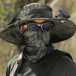 Sunbreeze™ | Zonne-Energie Aangedreven Fanhoed Met Brede Rand en Zweetafvoerend Comfort