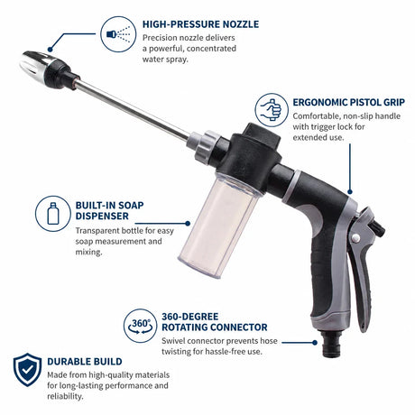 T8™ Hogedruk Waterpistool functies overzicht