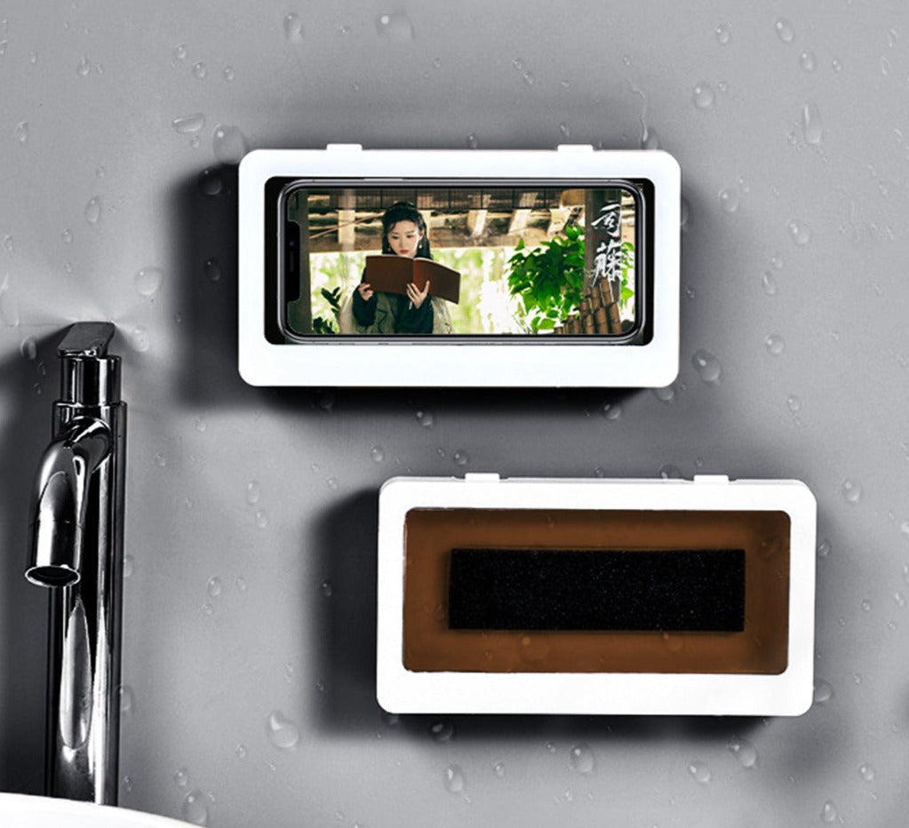 Magic box - Waterdicht Ophangbare/plakbare telefoon houder - Telefoonhoes onder de