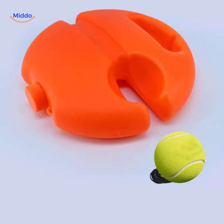 tennispro trainer oranje tennis trainer platform met retourbal www.middo.nl