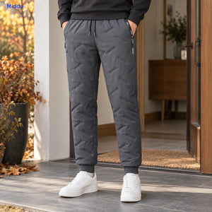 Thermoflex gevoerde winterbroek – gedragen grijs ribboord