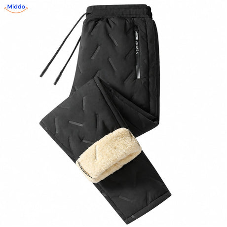 Thermoflex gevoerde winterbroek – zwart rechte pijp