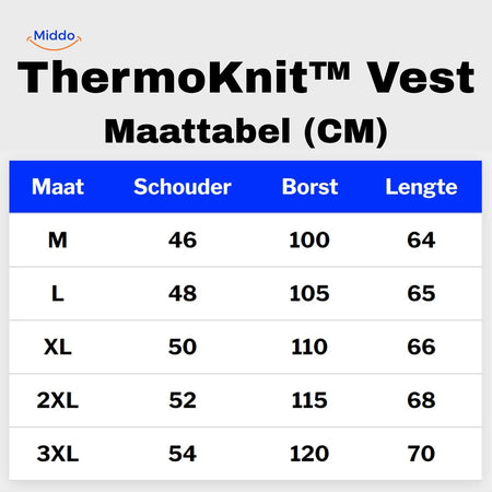 ThermoKnit™ Vest | Gebreid vest, gevoerd en warm voor heren
