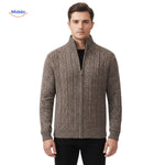 thermoknit vest heren volledige vooraanzicht bruin www.middo.nl