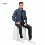 thermoknit vest heren zittende houding geruit shirt www.middo.nl