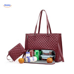 totezia tas bordeaux rode elegante lunchtas met isolatievak www.middo.nl