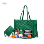 totezia tas groene draagtas met koelruimte en meeneemetui www.middo.nl