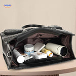 totezia tas zwart ruime inhoud draagtas met vakken www.middo.nl