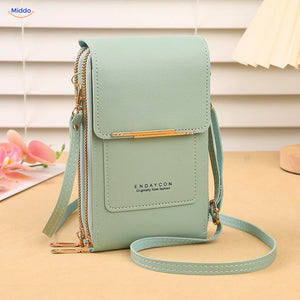 TouchScreenGo crossbody telefoontas, groen