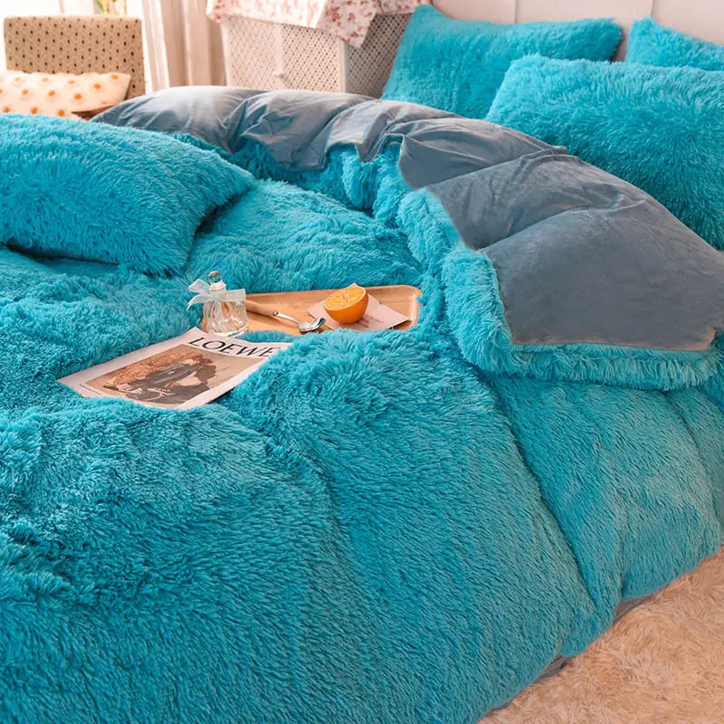 Teddy Fluffy Fleece Beddengoed Set | Warm & Extra Zacht