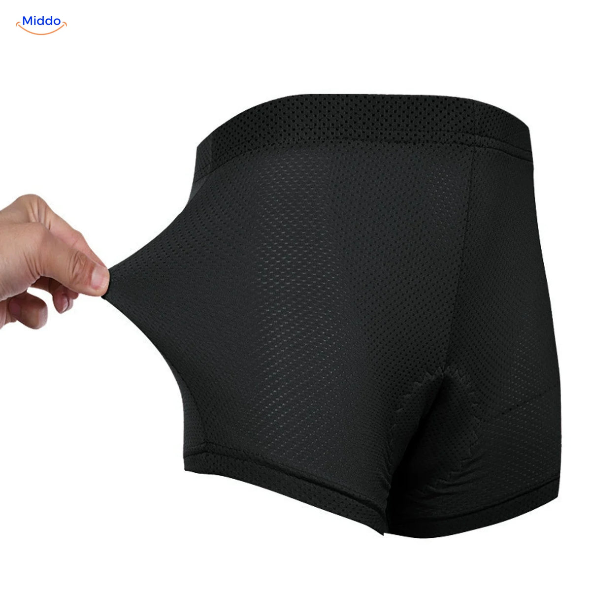 Rekbare meshstof en tailleband