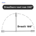 voltiflex stopcontact draaiende voet voor 180 graden rotatie www.middo.nl