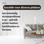 voltiflex stopcontact ideaal voor bank nachtkastje en bureaugebruik www.middo.nl