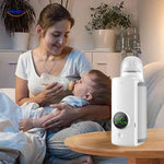 warmiboo flesverwarmer met moeder en baby bij voeding www.middo.nl
