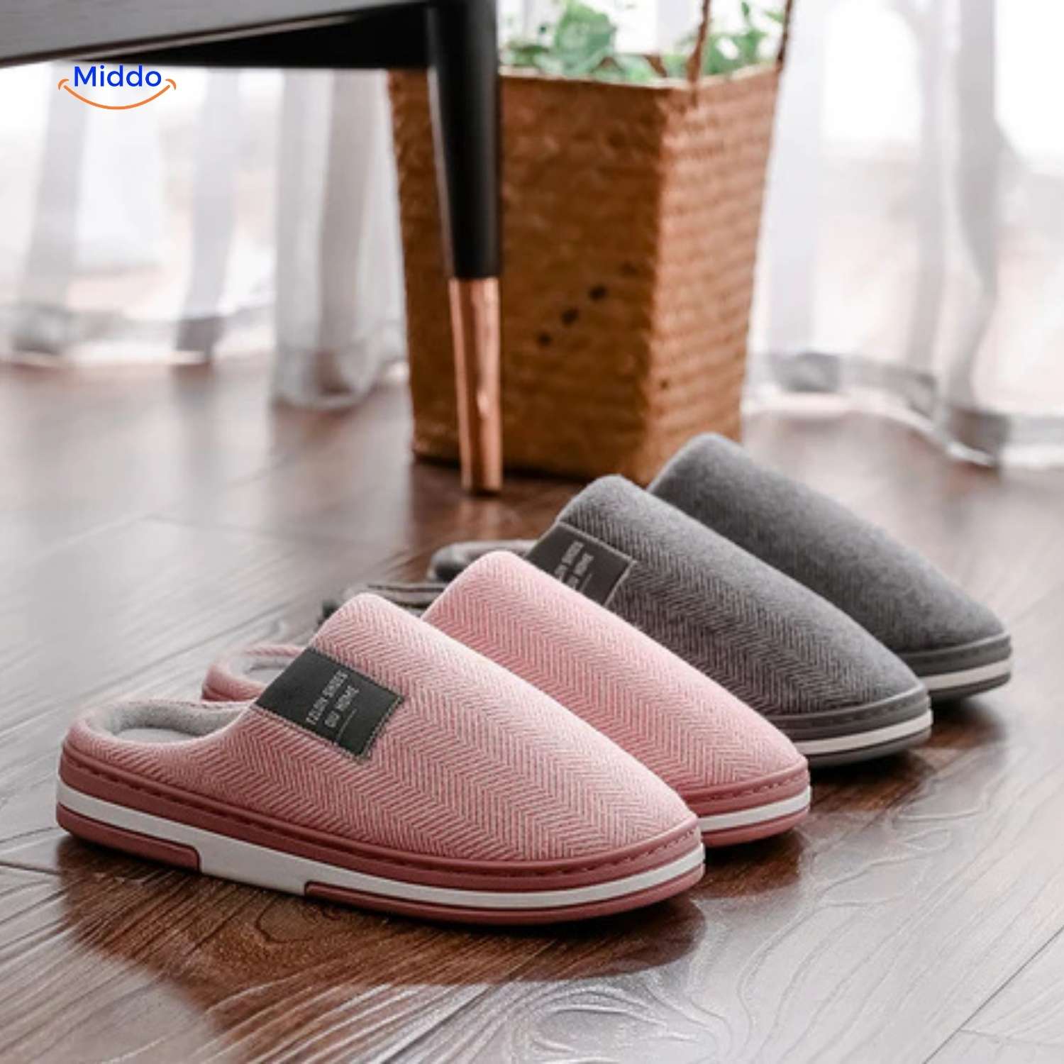 Warmtique™ Pantoffels | Zacht katoen, antislip en huiscomfort