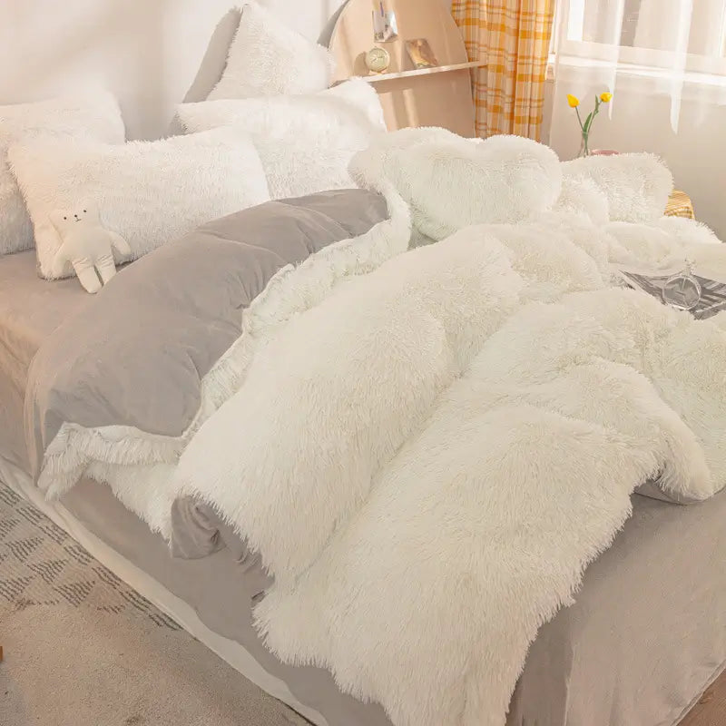 Teddy Fluffy Fleece Beddengoed Set | Warm & Extra Zacht