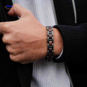 woodforge armband houten herenarmband om de pols www.middo.nl