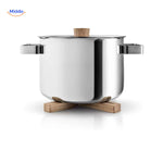 woodinex onderzetter eikenhouten onderzetter voor pannen met strak design www.middo.nl