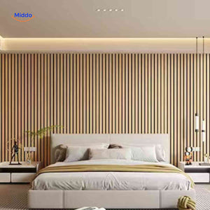 woodline wandpanelen houten lamellenwand restaurant www.middo.nl