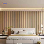 woodline wandpanelen houten lamellenwand restaurant www.middo.nl