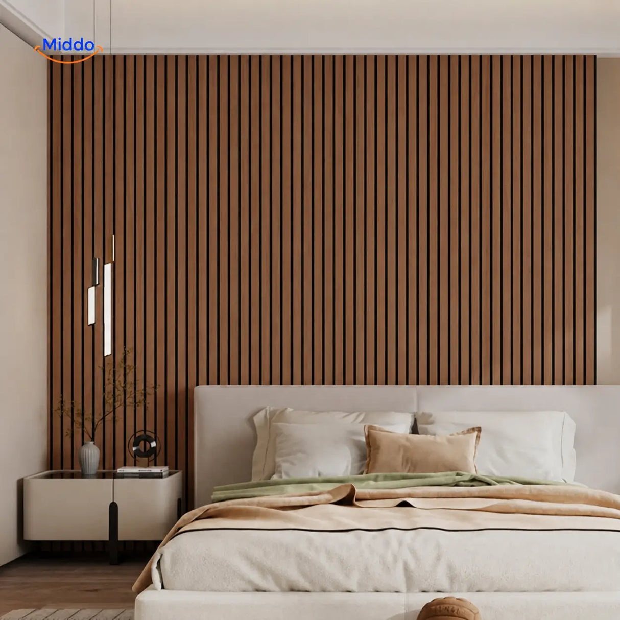 woodline wandpanelen natuurlijke houten lamellenwand www.middo.nl