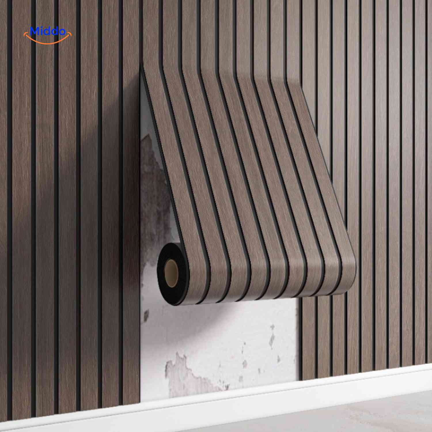 woodline wandpanelen wit houtlook rol lamellen www.middo.nl