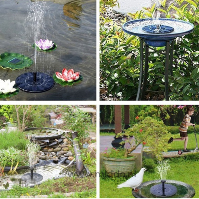 Fontaine écologique pour réservoirs et bassins avec notre Solar Oasis™ 