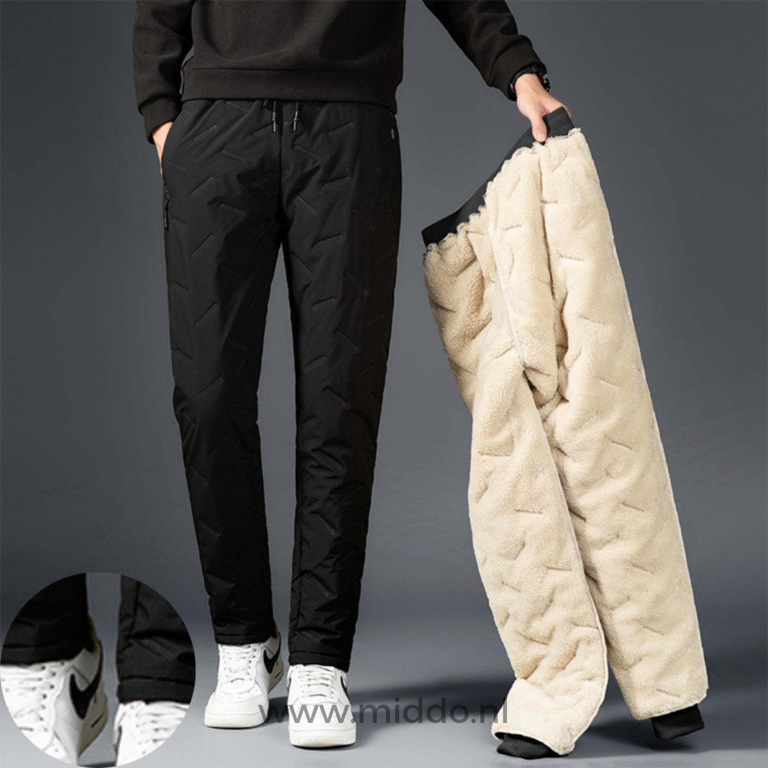Pantalon unisexe WarmGuard™ Thermo : doublé en polaire et imperméable.