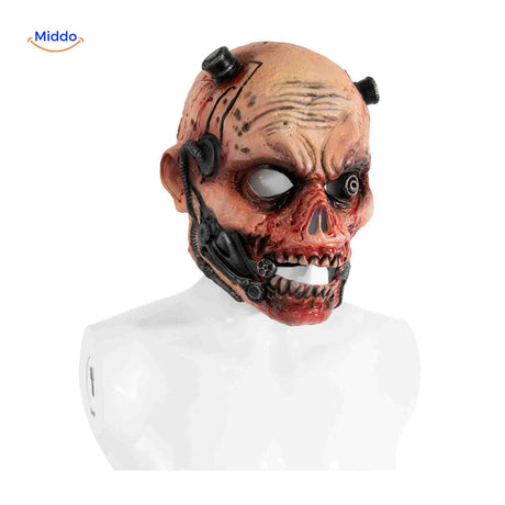 zombiora masker zijaanzicht horror zombie latex masker www.middo.nl