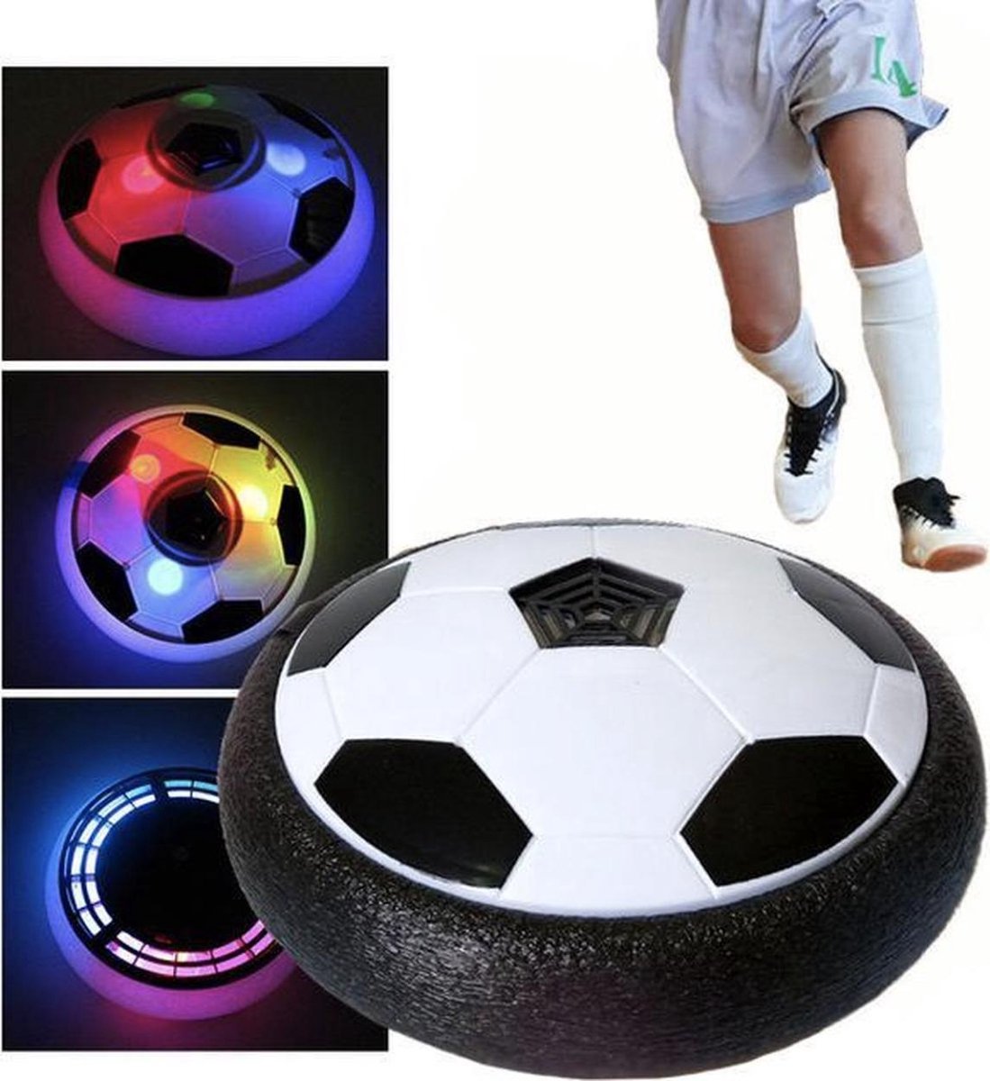 Ballon de football AirPlay™ qui flotte au-dessus du sol avec un bord doux.